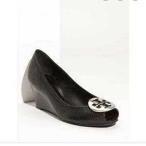 Tory Burch Sally Tumbled Leather Heels